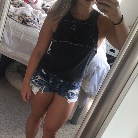 FLASH SALE! ❤️ FREE PEOPLE High Neck Gray Tank - Picture 4 of 8